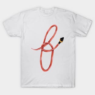 F - Red coffee snake T-Shirt